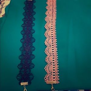 Two choker necklaces